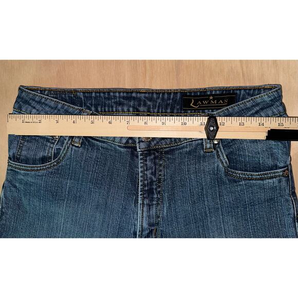 Lawman Womens Jeans Size 11/12 (29x31) Bootcut Medium Wash Vintage Hong Kong - Picture 9 of 12